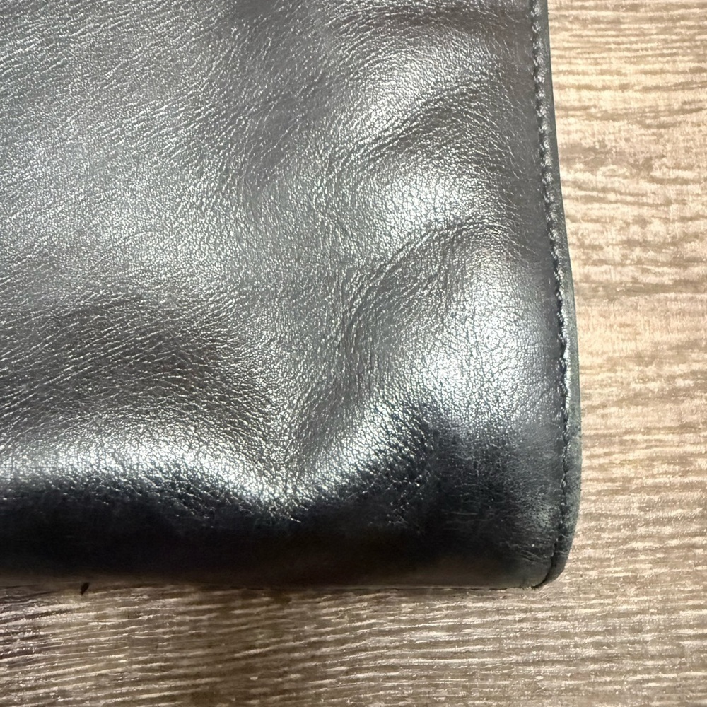 Arnold Churgin vintage three fold leather long tote EUC almost new! Very modern - Picture 4 of 15